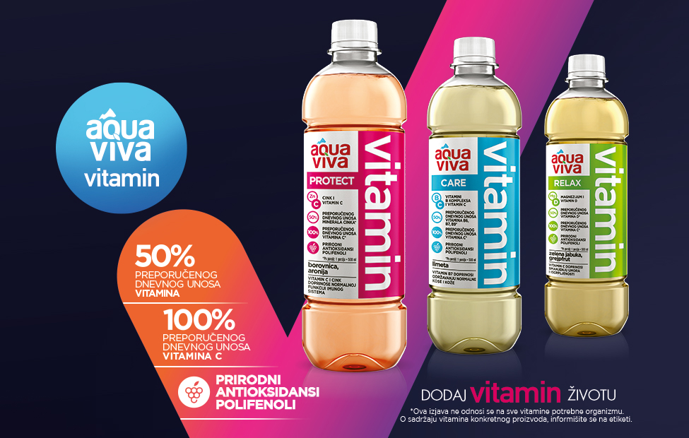 Aqua Viva VITAMIN – naš portfolio bogatiji je za kategoriju vitaminskih, funkcionalnih voda